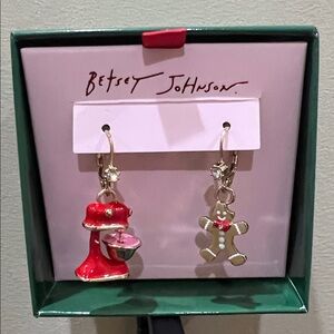 Betsey Johnson | Whimsical Holiday Baking Earrings
